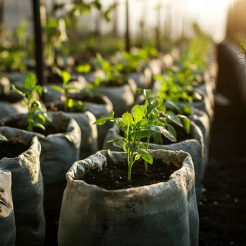 Breathable Coir Growbags for Vegetables and Flowers Coir growbags designed for hydroponic and soil-based farming